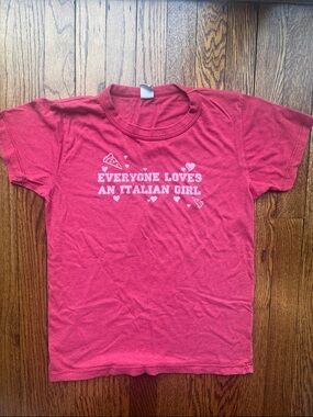 Ladies soft Graphic Tee - "Everyone Loves An Italian Girl"